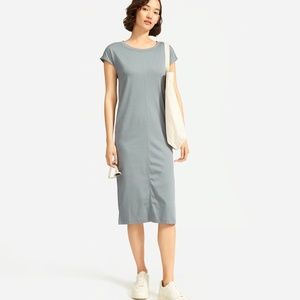 Everlane Luxe Cotton Side-slit Dress, Size Small